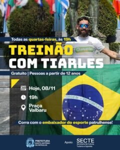 Vem correr com o Embaixador do Esporte Patrulhense!