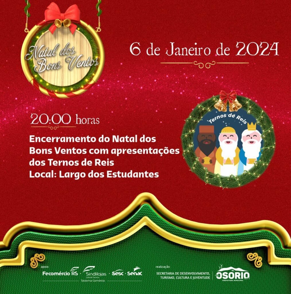 405194967_751014337067136_3392620223963341732_n-1015x1024 A Administração Municipal de Osório preparou uma Programação Especial para a Edição deste Ano do Natal dos Bons Ventos.