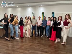 Prefeito recebe candidatas a soberanas da 33ª Festa Nacional do Peixe 👏🥳