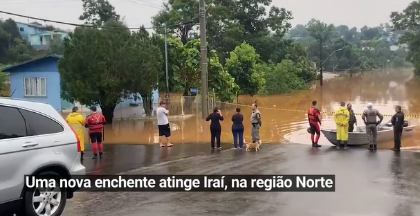 Screenshot_3-4 Rio do Mel volta a transbordar e Iraí tem nova enchente