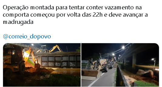 Screenshot_5-3 Posto à prova, Sistema de contenção de cheias de Porto Alegre apresentou falhas