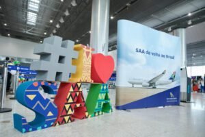 SAA comemora chegada do seu primeiro avião após anúncio da retomada dos voos