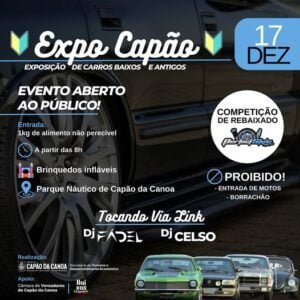 Acontece no dia 17 de dezembro a Expo Capão, exposição de carros baixos e antigos em Capão da Canoa