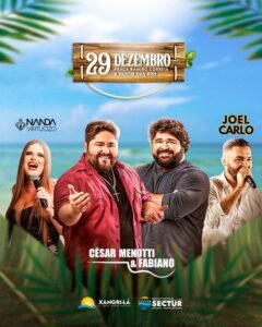 Uma noite inesquecível de música e emoção com César Menotti e Fabiano, Nanda Virtuozo e Joel Carlo em Xangri-Lá