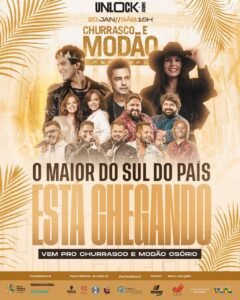 Festival Churrasco e Modão em Osório, dia 20 de Janeiro de 2024