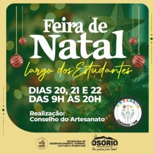 Feira de Natal no Largo dos Estudantes em Osório