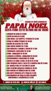 ATENÇÃO ÚLTIMO DIA DO TRENÓ ILUMINADO EM OSÓRIO