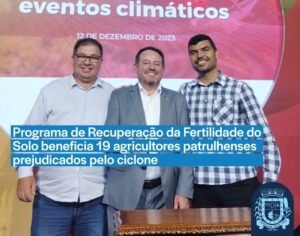 Santo Antônio da Patrulha é um dos municípios contemplados pelo Programa de Recuperação da Fertilidade do Solo do Governo do Estado.