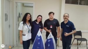 FUNCIONÁRIOS DA PANVEL REALIZAM A ENTREGA DE KITS PARA PACIENTES DO HOSPITAL SAO VICENTE DE PAULO