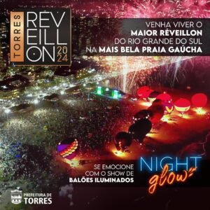 O maior Réveillon gaúcho terá Night Glow, espetáculo com balões coloridos na beira-mar da Praia Grande