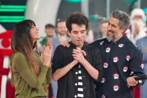 Marcos Mion se emociona com apresentação do filho Romeo no “Caldeirão”: “No Natal, sonhos se realizam”