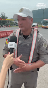 O Comando Rodoviário da Brigada Militar aos finais de semana está organizando o trânsito nas saídas da Estrada da Perua e na avenida Getúlio Vargas