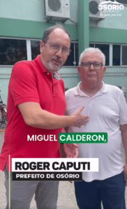 Prefeito Roger Caputi acompanhado do Presidente da Câmara de Vereadores Miguel Calderon estiveram reunidos com as interventoras do hospital São Vicente de Paulo