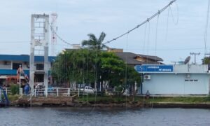 Marinha suspende obra da nova ponte pênsil sobre o Rio Mampituba