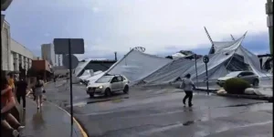 Após onda de calor, temporal provoca estragos, alagamentos e feridos no RS