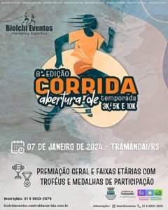 É neste domingo: 8° Edição da Corrida de Abertura da temporada acontece em Tramandaí 🏃‍♀️