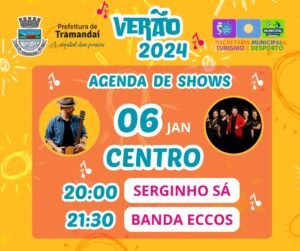 É amanhã: Sérginho Sá e Banda Eccos se apresentam na primeira noite de Shows de Verão na Capital das Praias 🥳🤝