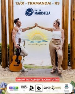 Dupla Claus & Vanessa fará show acústico em Tramandaí 🎶🥳