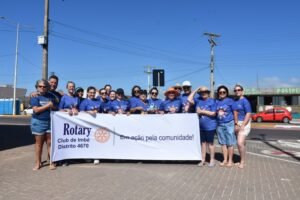 SAÚDE E ROTARY  DE IMBÉ REALIZAM AÇÃO DE PREVENÇÃO AO MELANOMA