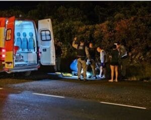 Um soldado do Comando Rodoviário da Brigada Militar foi atropelado durante uma abordagem na RS-030, em Tramandaí