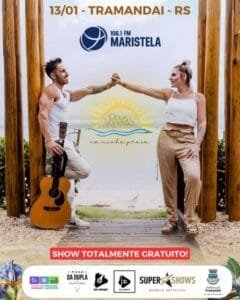 Dupla Claus & Vanessa fará Show Acústico neste Sábado em Tramandaí 🎶🥳