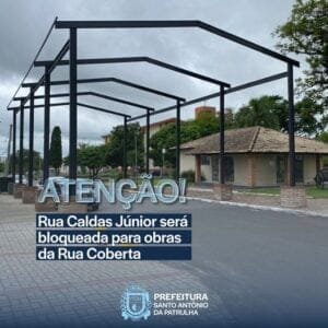 Nesta sexta (12), acontece mais uma etapa da construção da nova Rua Coberta em SAP