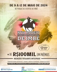 RODEIO DE IMBÉ TEM DATAS DEFINIDAS