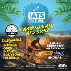 No dia 27 de janeiro acontece o ATS Festival na beira mar de Atlântida Sul