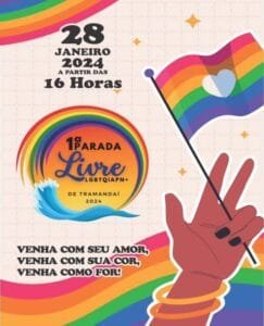 1ª Parada Livre LGBTQIAPN+ de Tramandaí acontece neste Domingo 🥳