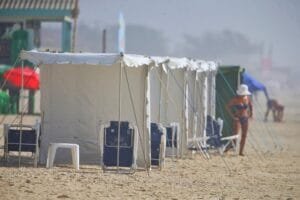 Por decreto, prefeitura de Xangri-lá vai limitar tendas que poderão ser pré-montadas na praia
