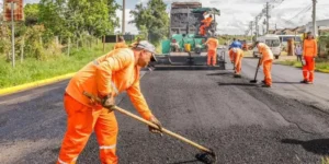 Começou a recuperação da ERS 030 no acesso a Glorinha e à Freeway
