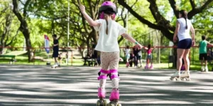 Patinação artística no Parque Marinha