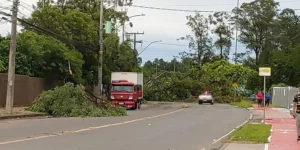 Temporal: Homem morre atingido por estrutura metálica em Cachoeirinha