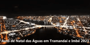 Apresentações do Auto de Natal das Águas próximo ao lago Braço Morto, em Imbé