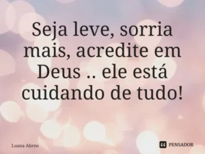 Mensagem do dia: Sorria Mais