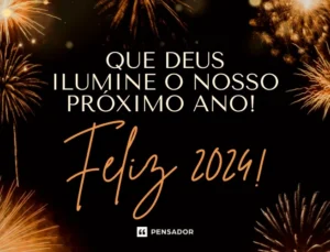 Mensagem do dia: Feliz 2024!