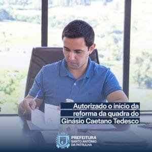 Vai começar a reforma da quadra do Ginásio Caetano Tedesco em SAP!