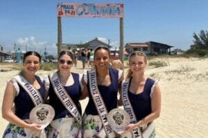 Embaixatrizes da Festa da Uva fazem divulgação do evento no Litoral Norte
