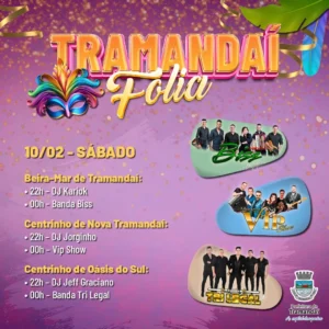 Programação do “Tramandaí Folia” segue neste Sábado