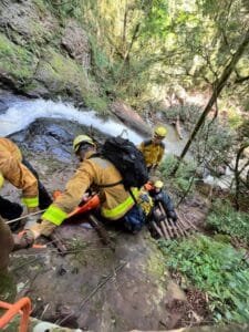 Mulher cai em trilha e mobiliza Corpo de Bombeiros no oeste catarinense