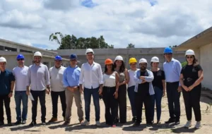 Comitiva realiza vista técnica e vistoria obras da unidade da Case de Osório