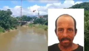 Homem desaparece ao salvar mulher que se jogou no rio, em Santa Catarina