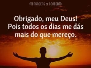 Mensagem do dia: Obrigada Deus!