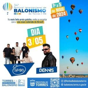 Atração confirmada no 34° Festival Internacional de Balonismo de Torres.🎈