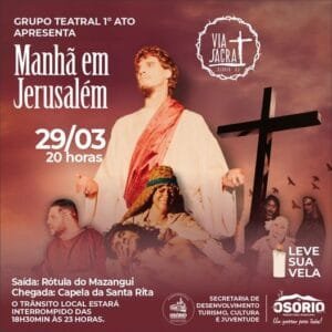 PROCISSÃO DA VIA SACRA NO MORRO DA BORÚSSIA EM OSÓRIO