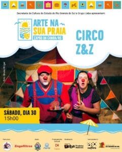 O projeto Arte na sua Praia segue com a programação até domingo, (31) no Largo no Baronda.