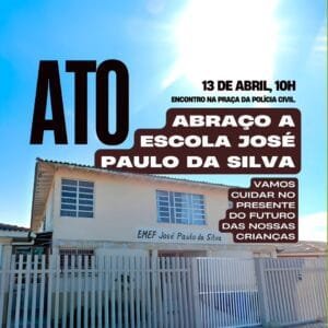 MORADORES FAZEM CONVOCAÇÃO PARA CAMINHADA EM DEFESA DA ESCOLA JOSÉ PAULO DA SILVA EM ATLÂNTIDA SUL