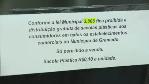 Gramado proíbe distribuição de sacolas plásticas
