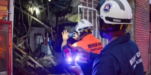 Temporal em Porto Alegre causa desabamento com três feridos no Centro Histórico