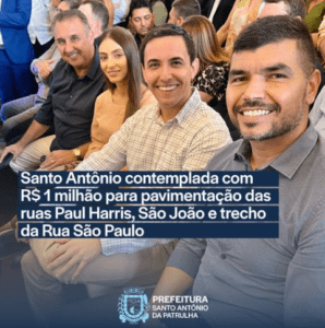 SAP foi contemplado com investimento de mais de 1 Milhão de Reais para Pavimentação